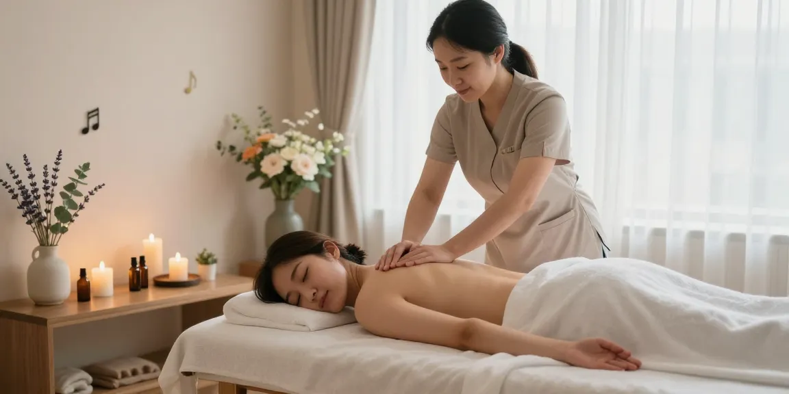 Experience an 인천출장마사지 in a serene spa setting with calming elements.
