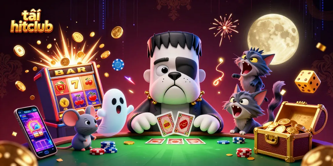Play and win with tải hitclub at an exciting online casino featuring vibrant characters and dynamic game elements.